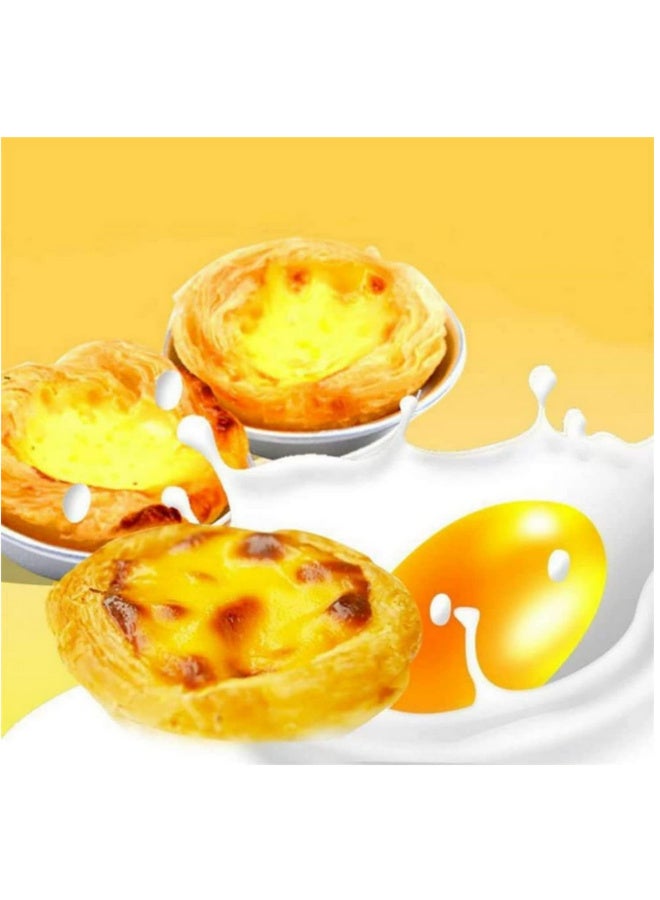 25Pack Egg Tart Moulds Tiny Pie Tartlets Dessert Mould Pans Tin Puto Cup Bakeware Muffin Cupcake Cake Cookie Mould Baking Tool Round Resuable Nonstick - Image 4